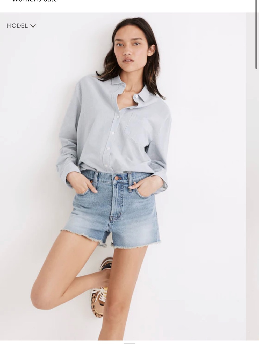 Madewell Perfect Jean Short size 27